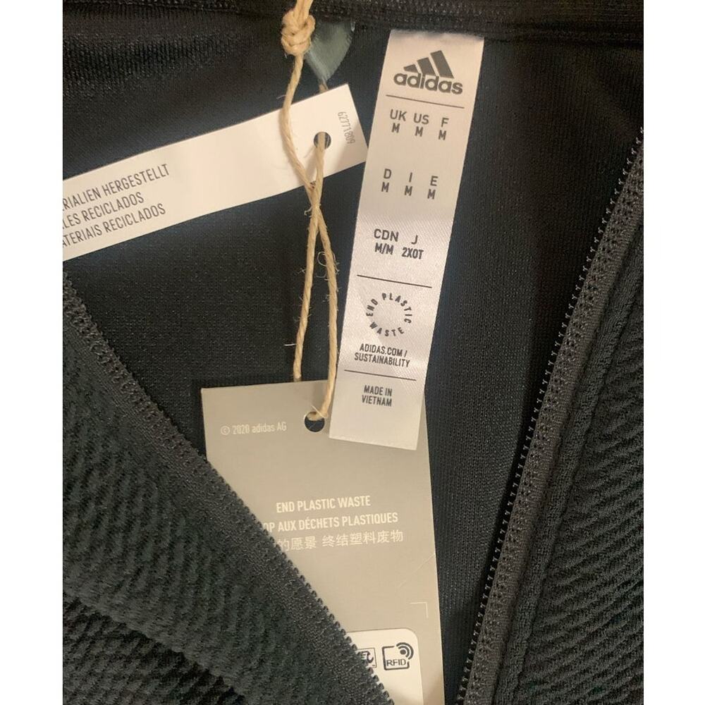 adidas Women’s MEDIUM Originals Textured Golf Jacket, Black - Picture 5 of 6